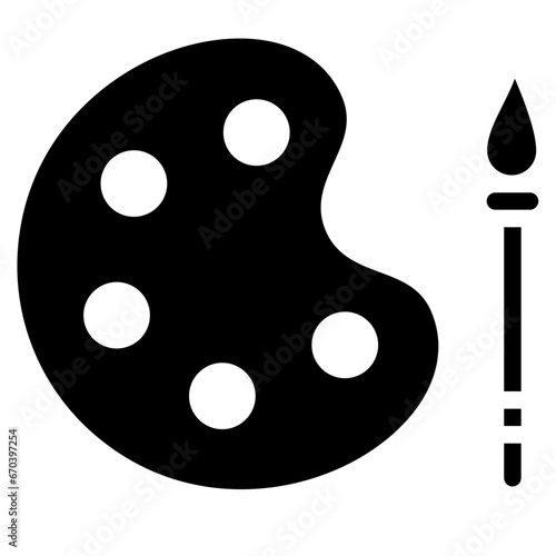 Paint Brush Pallete Icon