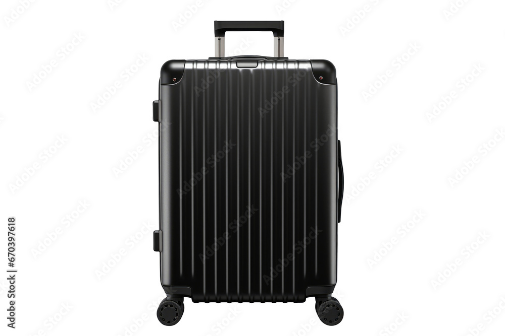 Black luggage isolated on transparent background. Black luggage isolated on transparent background.