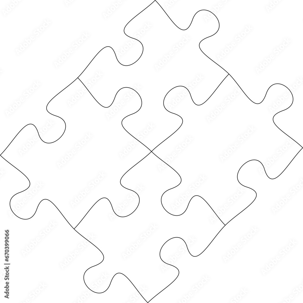 Puzzle line icon outline vector. Puzzle line icon outline vector.