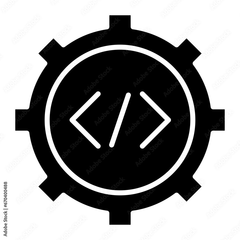 Custom Code Implementation Icon