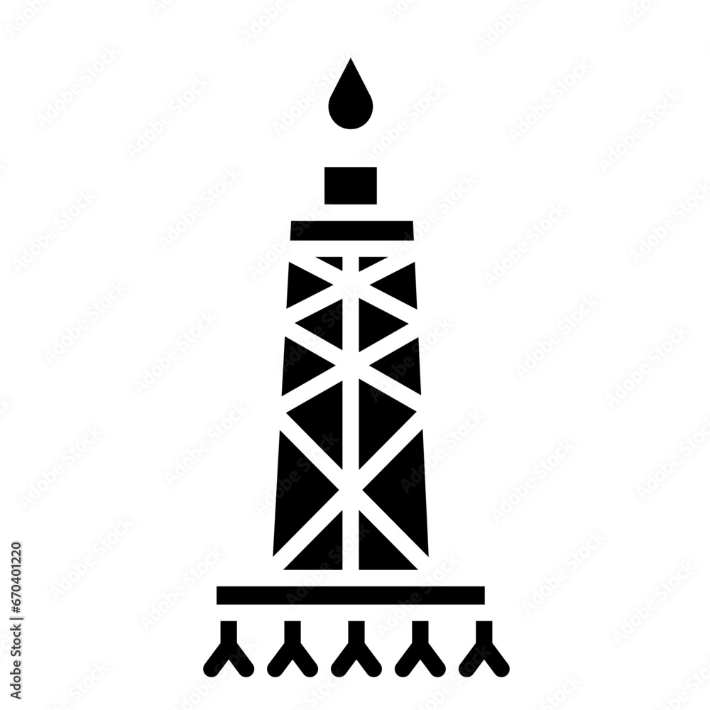 Fototapeta premium Fracking Icon