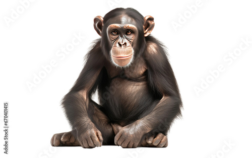 Chimpanzee Monkey on Transparent background