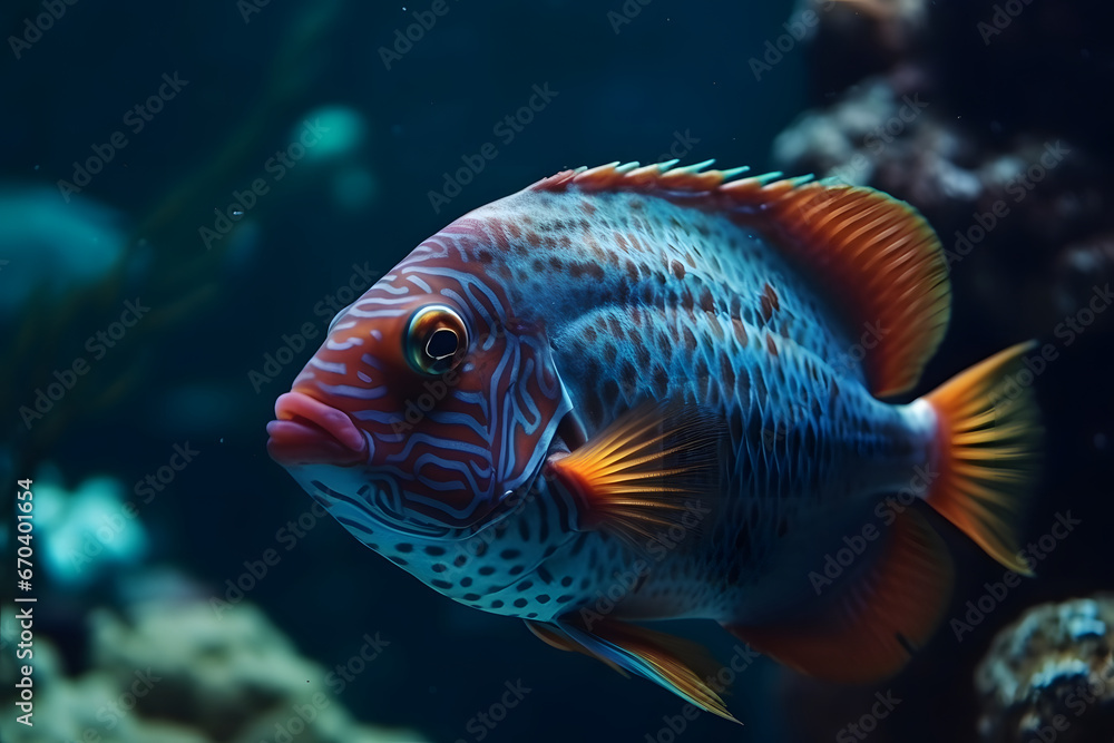 fish in aquarium. fish in aquarium.