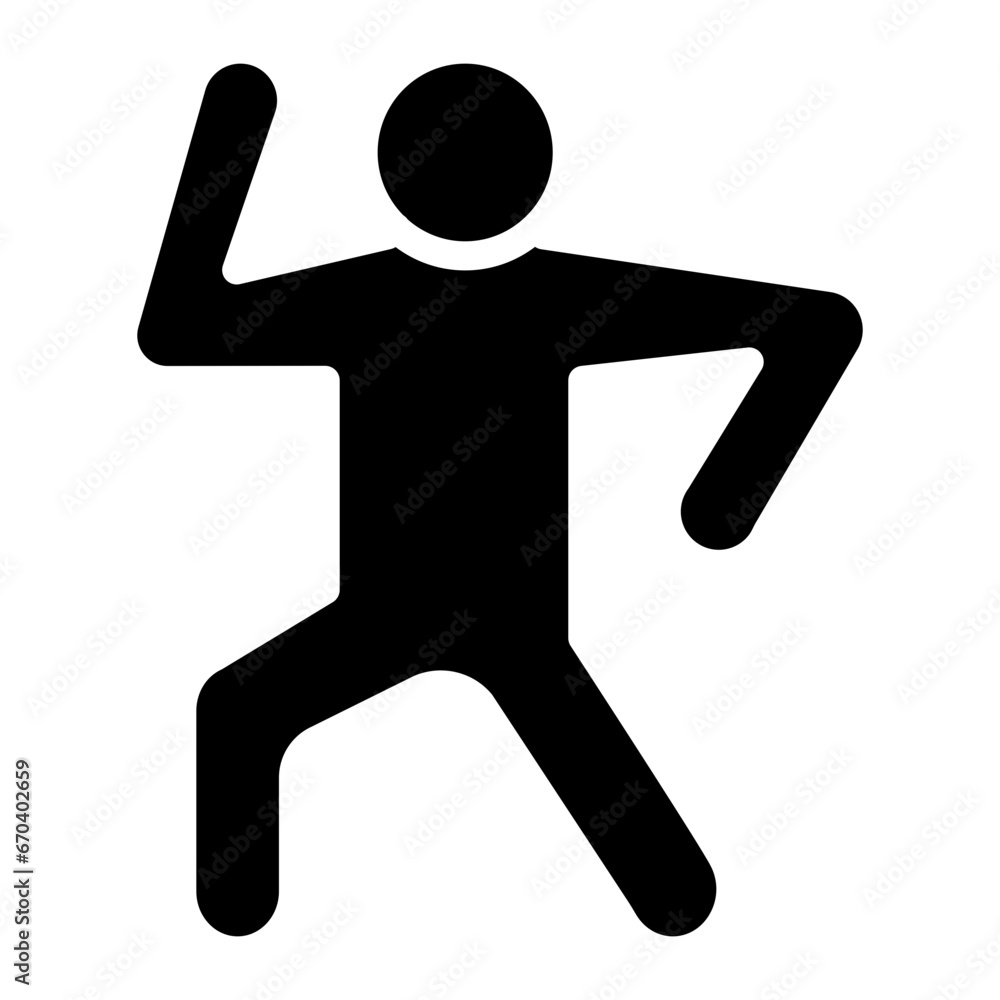 Aerobics Stand Icon Aerobics Stand Icon