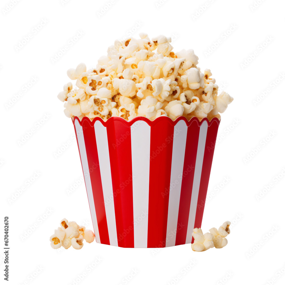 box of popcorn isolated on a transparent background box of popcorn isolated on a transparent background