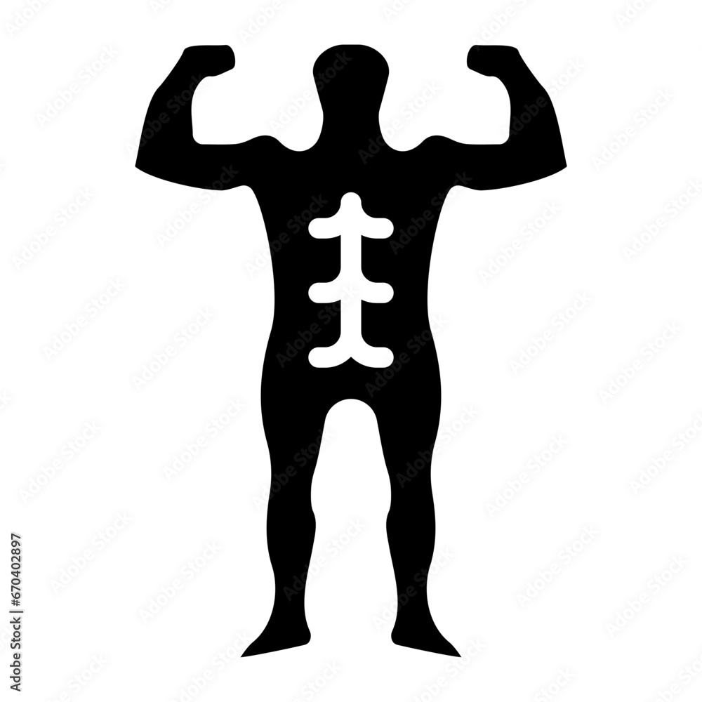 Full Body Muscle Icon Full Body Muscle Icon