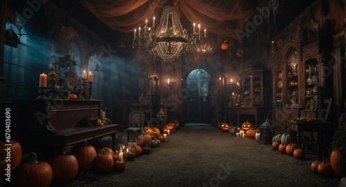 Haunting Elegance: An Evening in a Gothic Room 