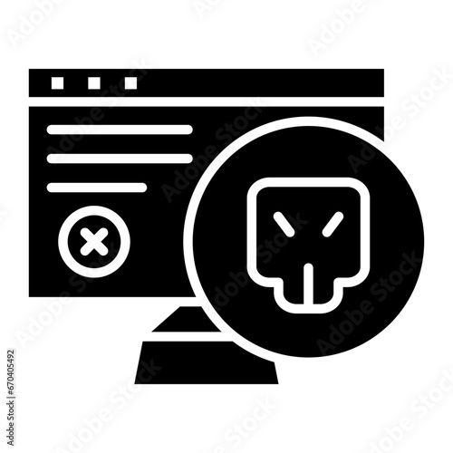 Computer Hacked Icon