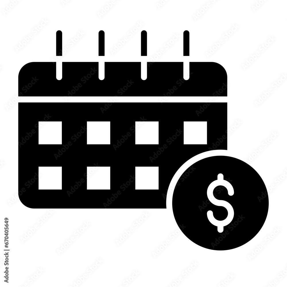 Payment Deadline Icon Payment Deadline Icon