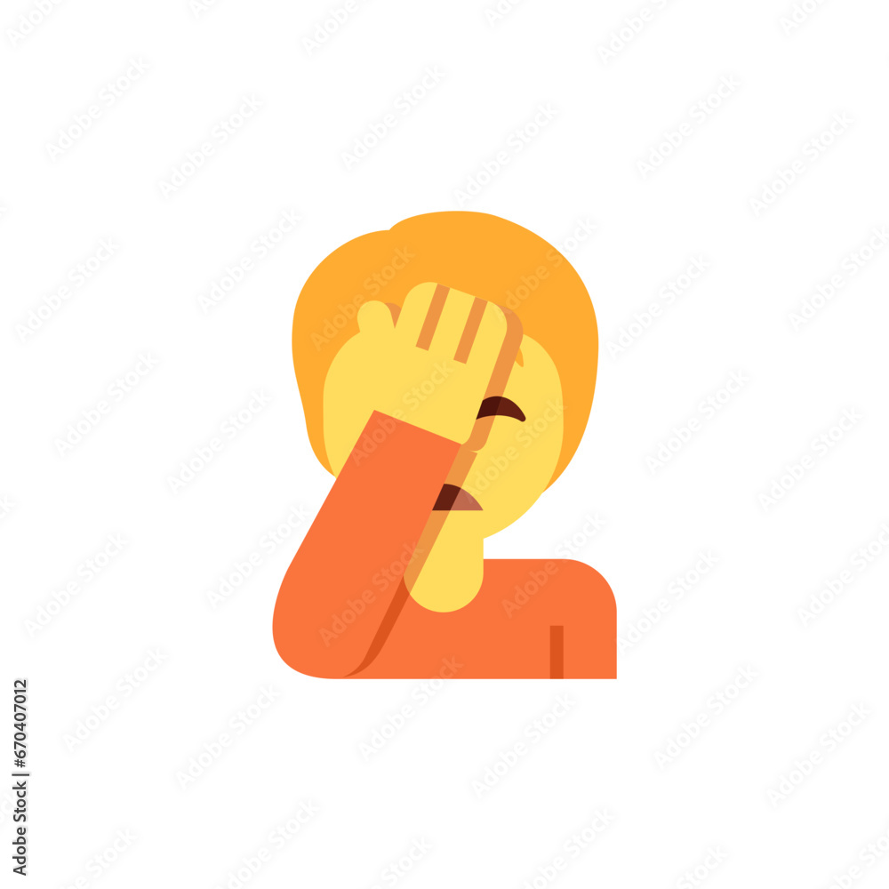 Obraz na płótnie Person Facepalming