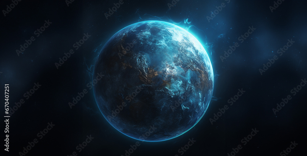 earth in space, planet in space, earth and moon, 