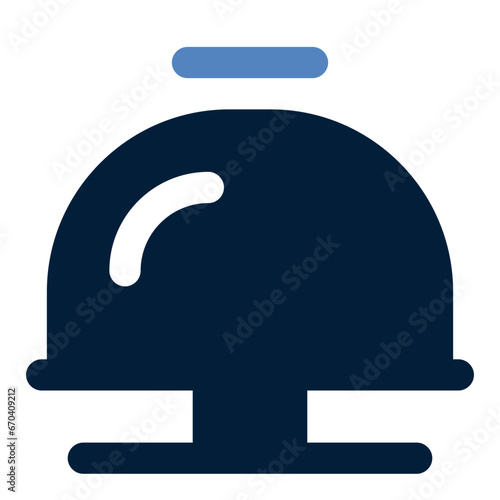 Desk bell line icon