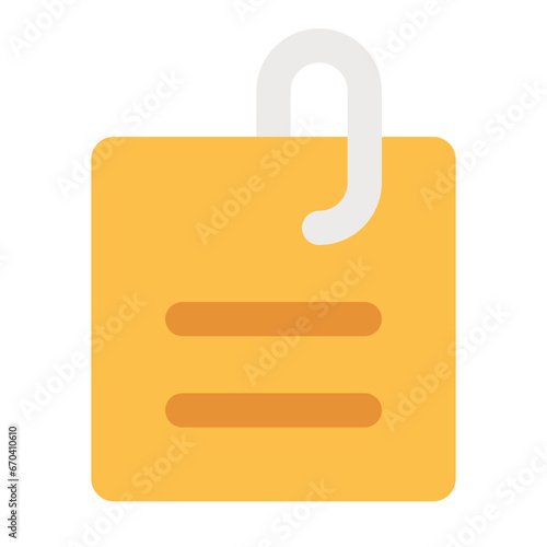 Attached file line icon