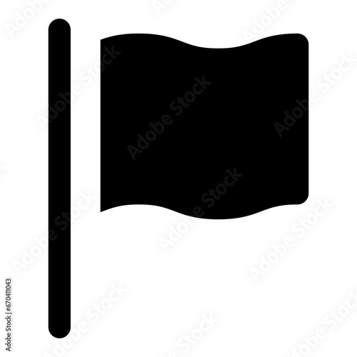 Flag line icon