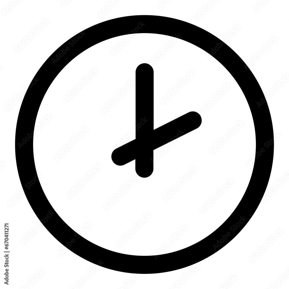 Fototapeta premium Clock line icon