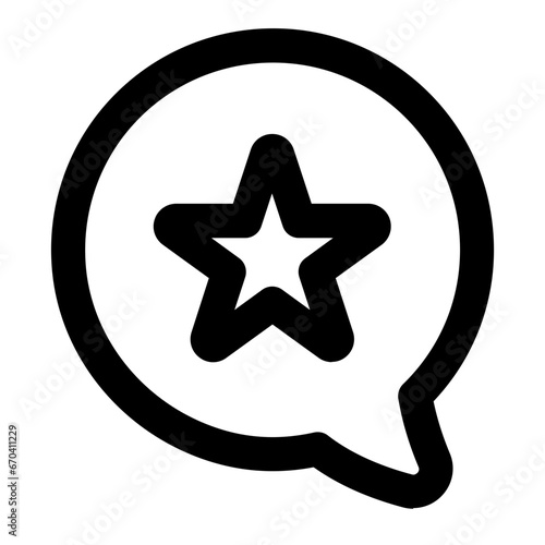 Store reviews line icon