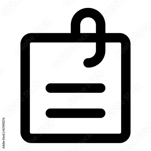 Attached file line icon