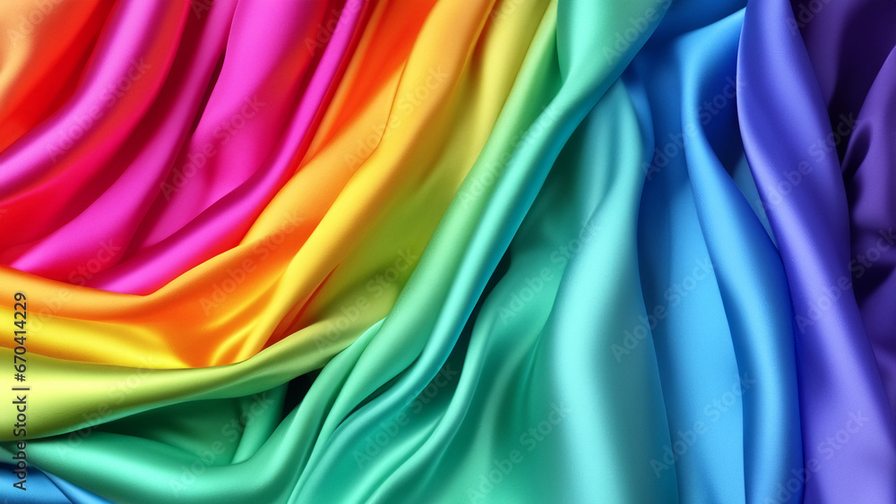 Sensational Rainbow Satin with Soft Folds, Silk Satin with Soft Folds, Silk Fabric Background, Silk Fabric Soft Folds, Luxury Background, 8K UHD Sensational Rainbow Satin with Soft Folds, Silk Satin with Soft Folds, Silk Fabric Background, Silk Fabric Soft Folds, Luxury Background, 8K UHD