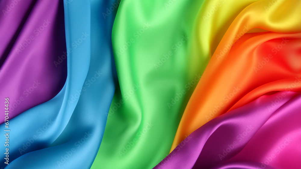 Sensational Rainbow Satin with Soft Folds, Silk Satin with Soft Folds, Silk Fabric Background, Silk Fabric Soft Folds, Luxury Background, 8K UHD Sensational Rainbow Satin with Soft Folds, Silk Satin with Soft Folds, Silk Fabric Background, Silk Fabric Soft Folds, Luxury Background, 8K UHD