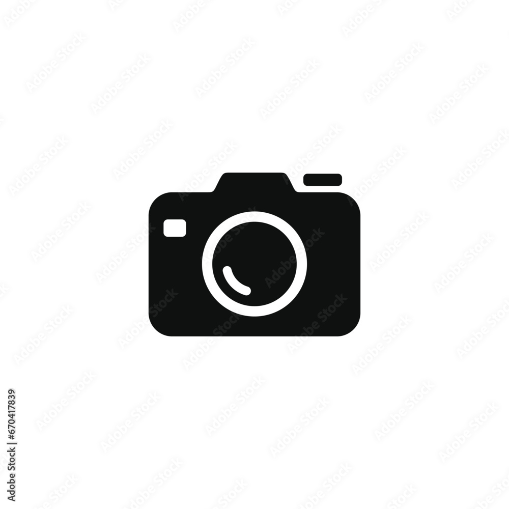 Camera icon isolated on white background