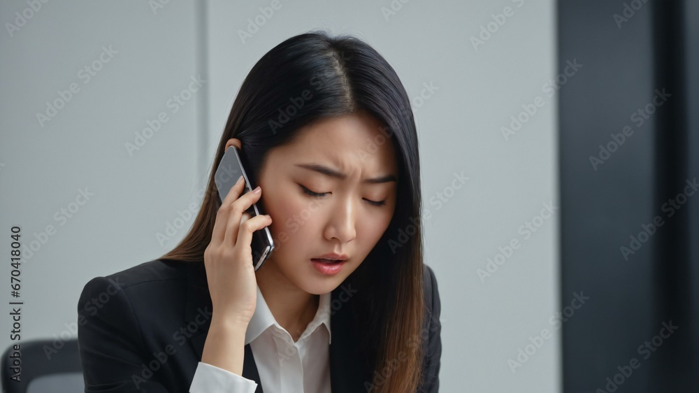 Businesswoman talking on the phone Businesswoman talking on the phone