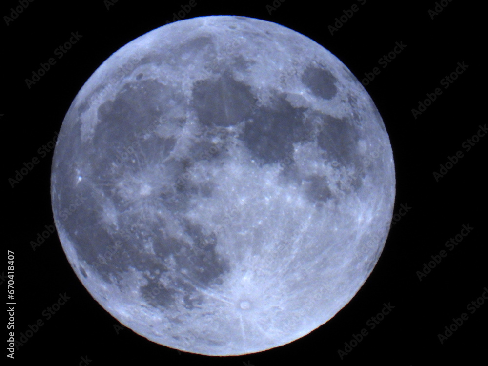Obraz premium full moon in October 2023, Hunter's Moon