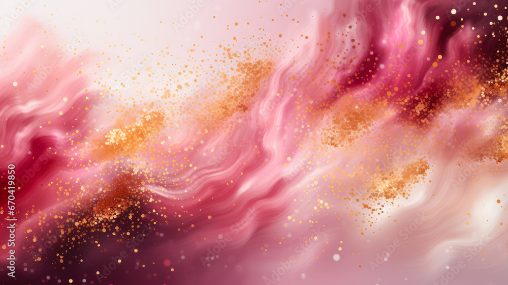 Fototapeta premium Sparkling Shimmering Color Ink Abstract Background 