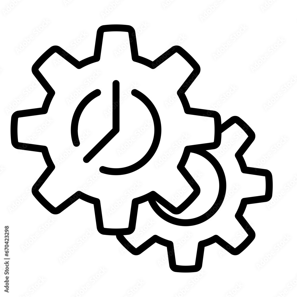 Predictive maintenance line icon