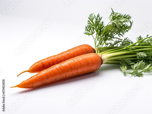 Carrots isolated on white background