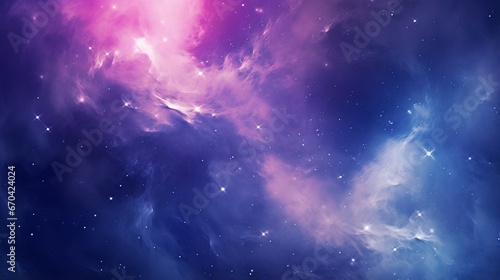 31. Extreme close-up of abstract blurred space nebula, cosmic blue and starry violet hues, in the style of gradient blurred wallpapers