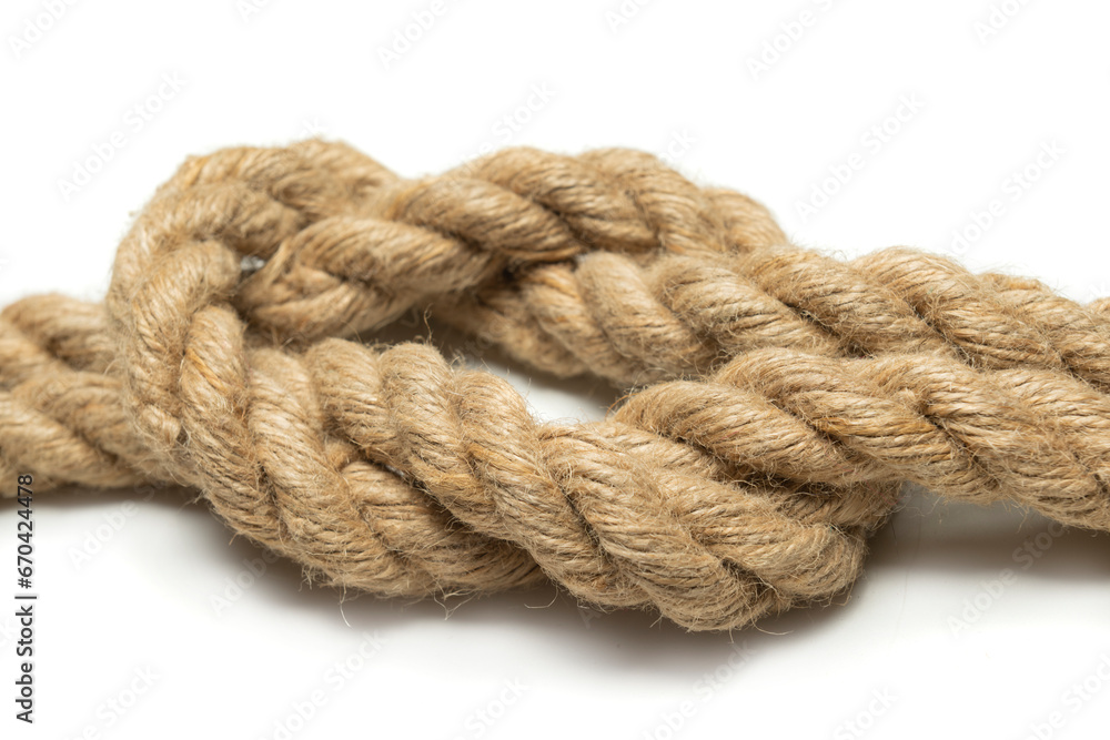 Coiled rope knot