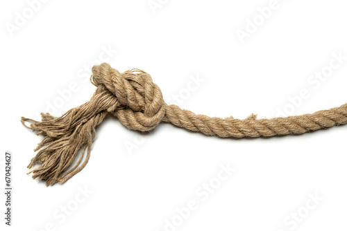 Coiled rope knot