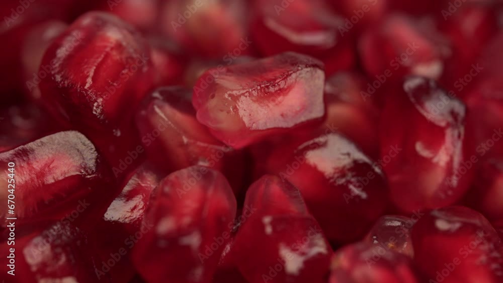 Fresh pomegranate Seeds Healthy Food Close-up Macro Fresh pomegranate Seeds Healthy Food Close-up Macro
