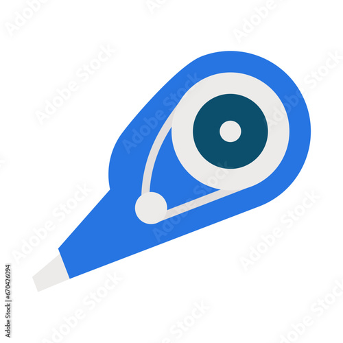 Correction tape line icon