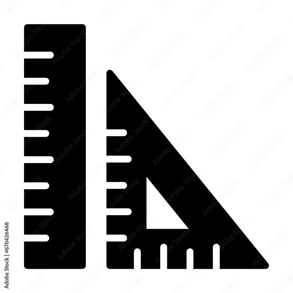 Ruler line icon