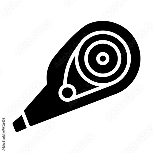 Correction tape line icon