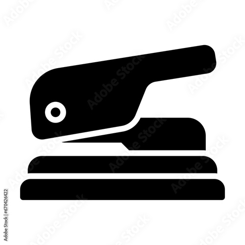 Hole puncher line icon