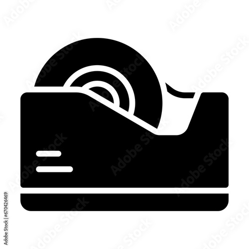 Tape dispenser line icon