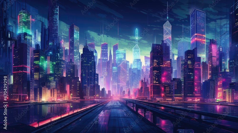 Neon Cityscapes
