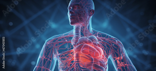 Circulatory system or cardiovascular system photo