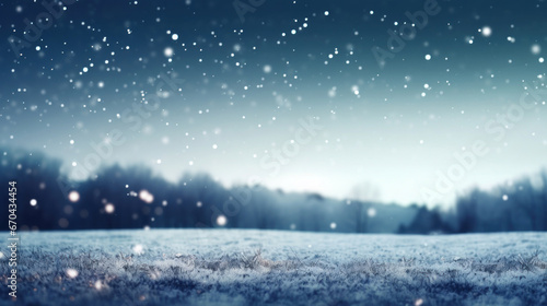 Wallpaper Mural Christmas abstract background with snowflakes Torontodigital.ca