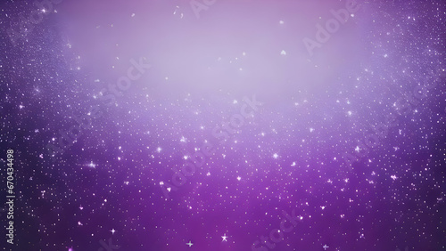 Digital light purple particles, with sparkling and shining dots stars on the background, with blured and noise, abstract beautiful wallpaper, generative ai
