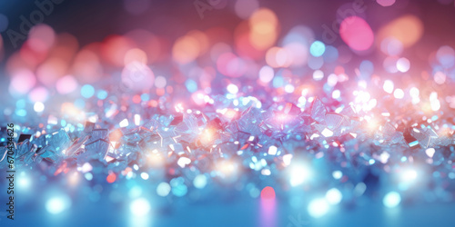 Abstract festive sparkle lights background