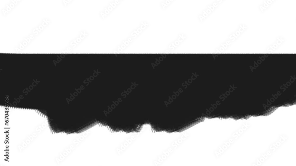 The horizontal wide line is flat at the top and varies at the bottom. The horizontal wide line is flat at the top and varies at the bottom.