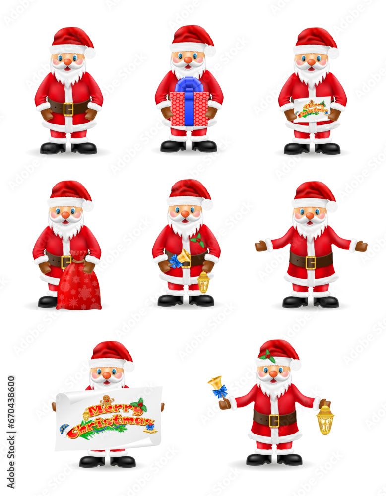 сhristmas santa claus vector illustration