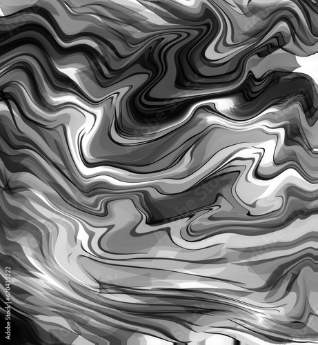 Marble textured black and white abstract background 