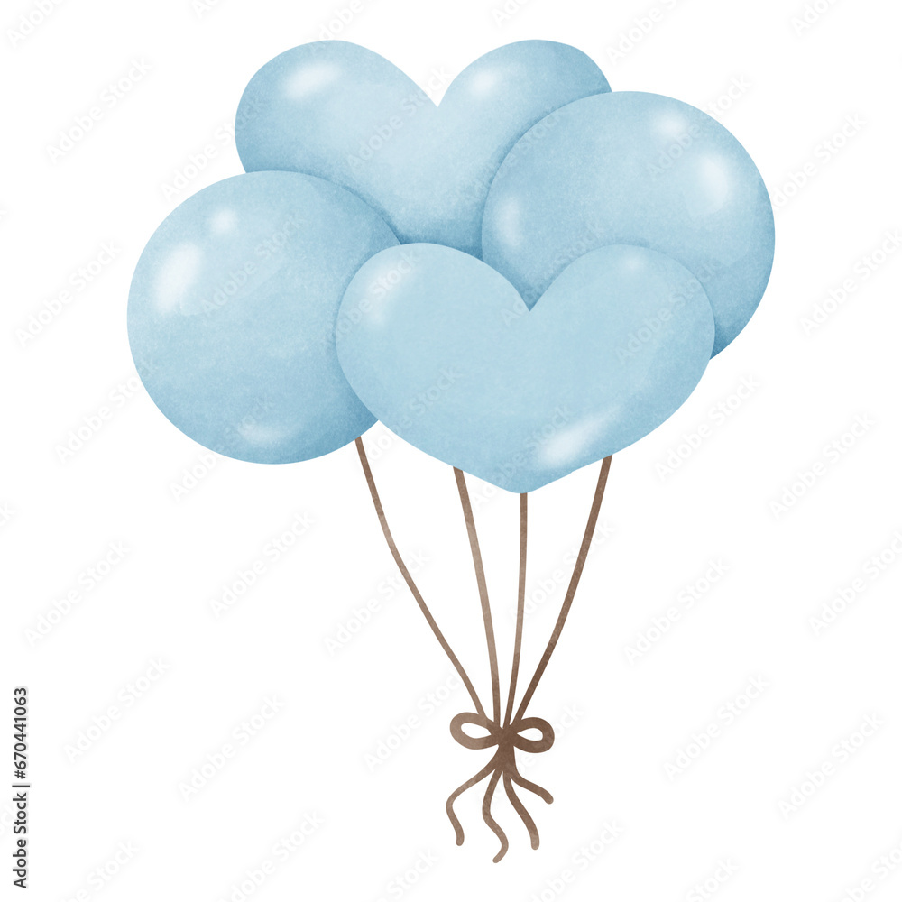 Balloons watercolor Balloons watercolor