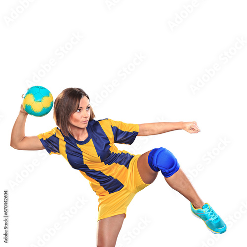 playing handball