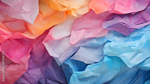 Crumble paper background in rainbow colors and style