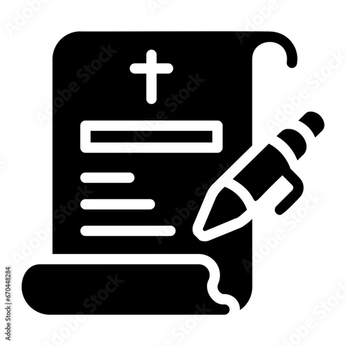 testament Solid icon